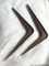 Producent hurtowy 90 stopni brązowy stalowy metalowy wspornik kątowy L wspornik narożny